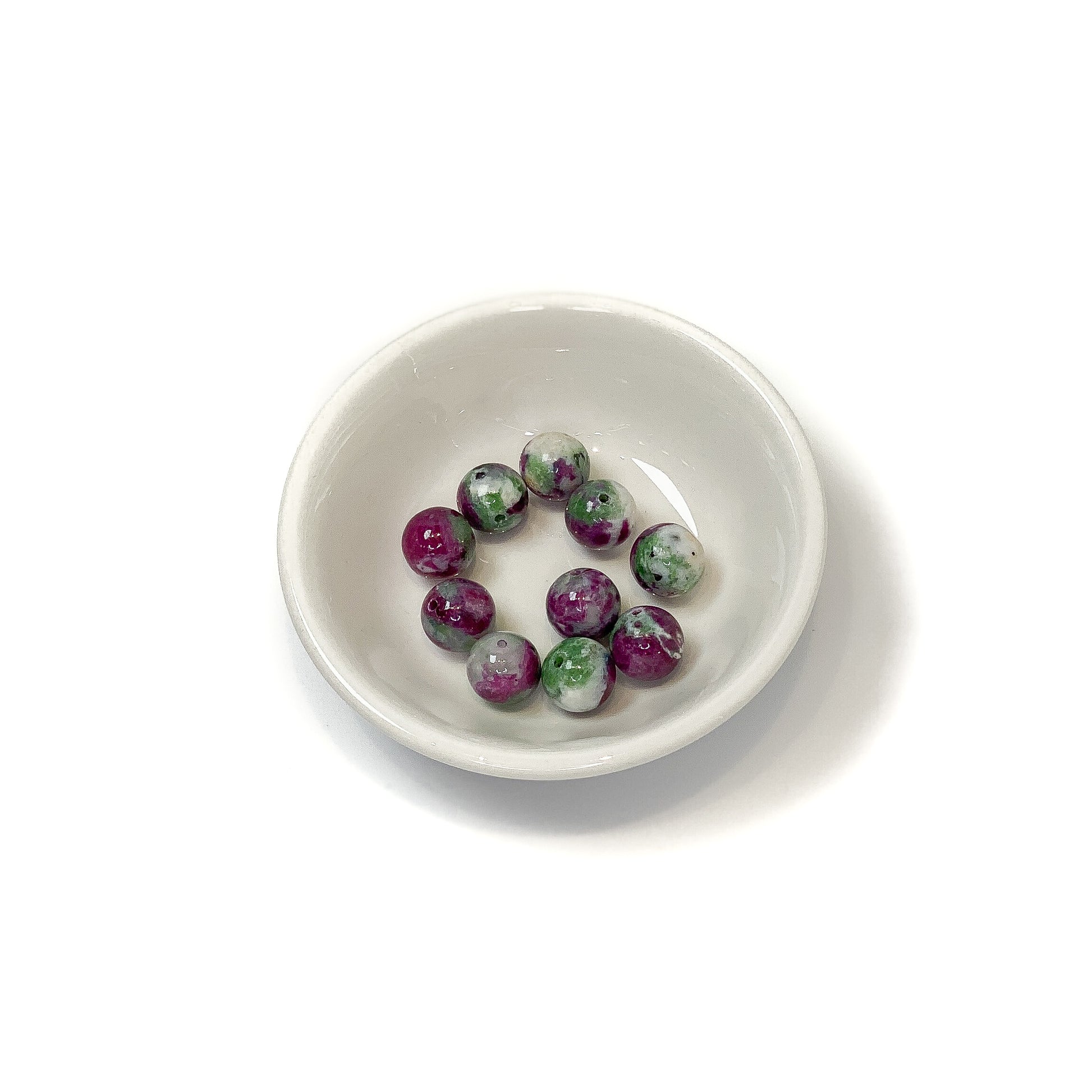 Ruby in Zoisite 10.5mm Round Bead - 1 pc.