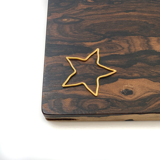 Large Star Link - Gold Plated Sterling Silver