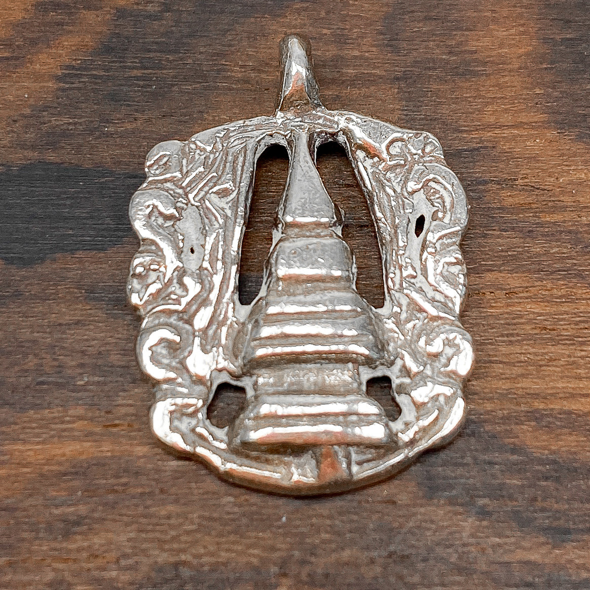 Stupa Thai Silver Pendant - 1 pc.