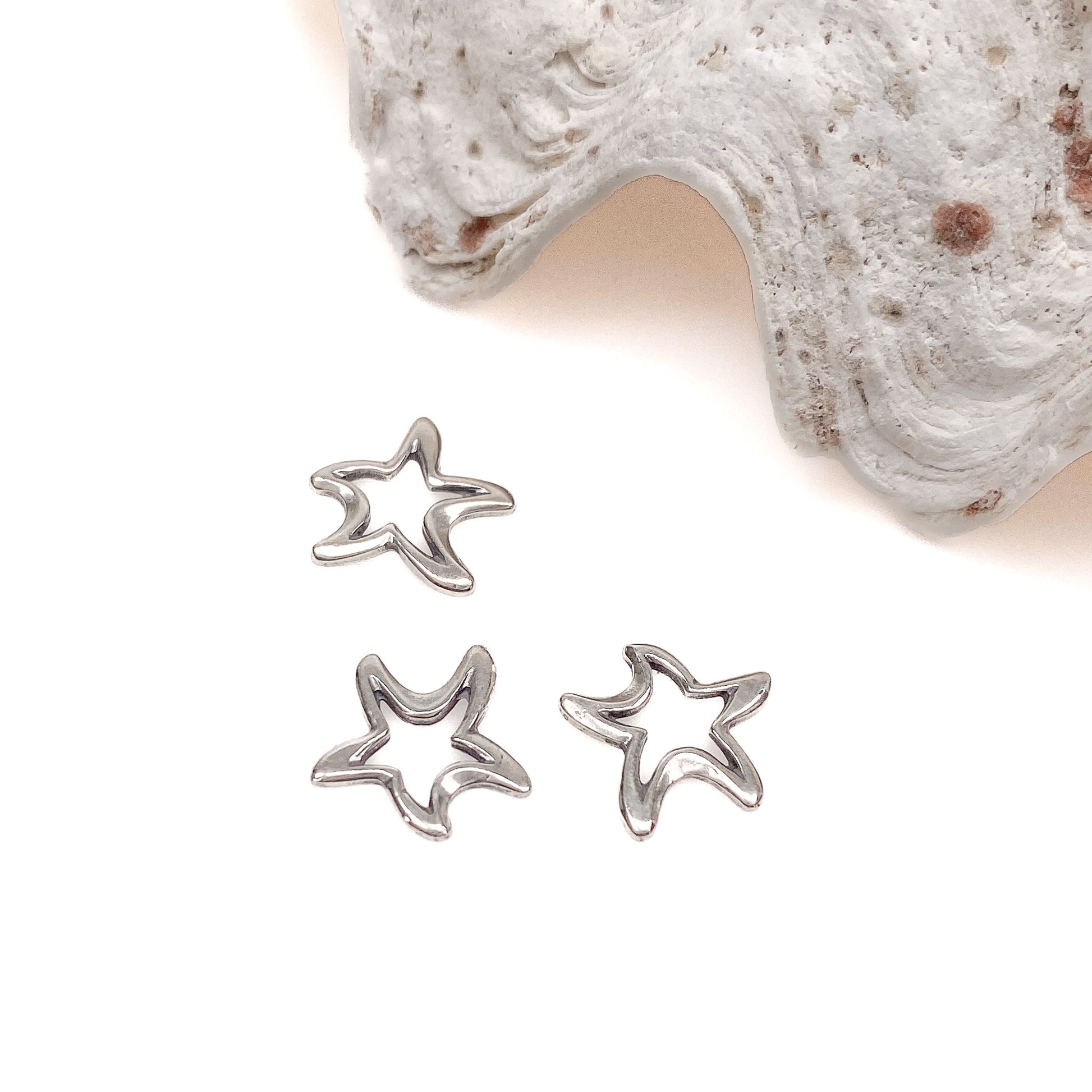 Starfish Ring (Sterling Silver) - 2 pcs.