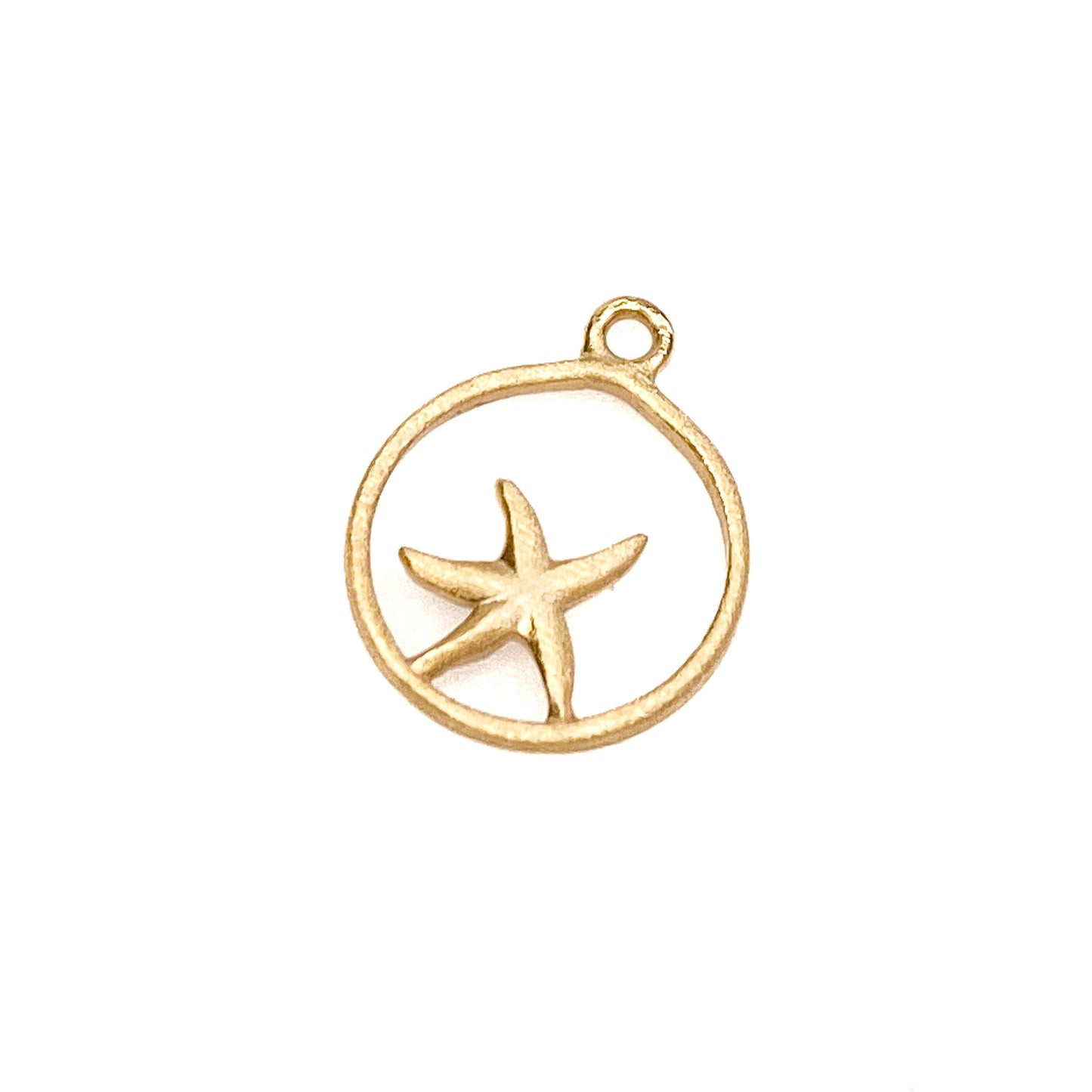 Starfish Charm in Frame (2 Metal Options Available) - 1 pc.