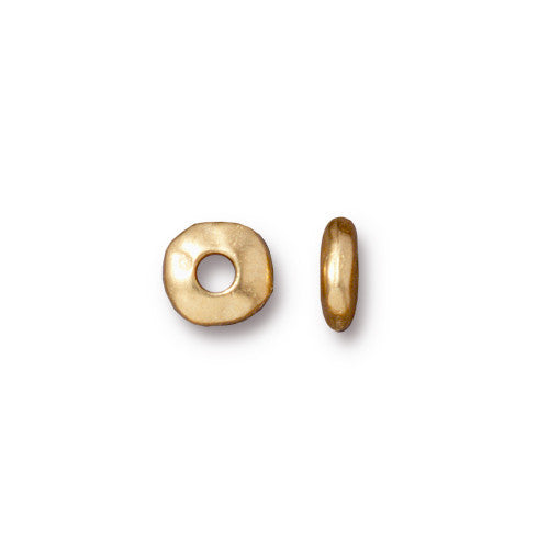 7mm Wavy Nugget Spacer with 2mm Hole (3 Colors Available) - 10 pcs.