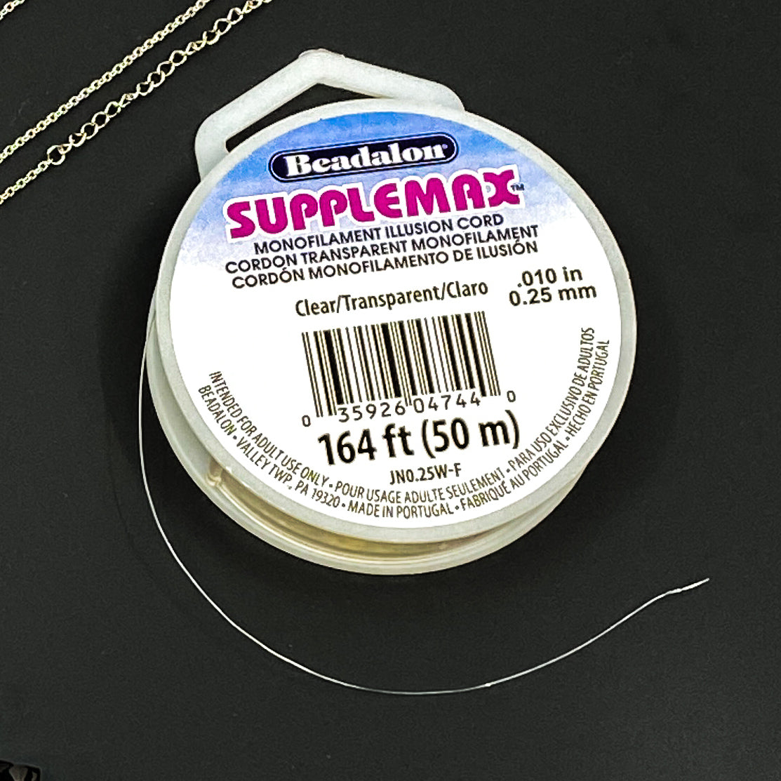 .010" Supplemax Illusion Cord - 50 meter spool