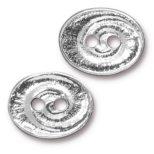 Oval Swirl Button (2 Colors Available) - 1 pc.