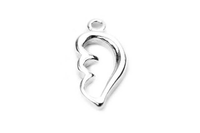 Baby Angel Wing Charm (Sterling Silver) - 2 pcs.