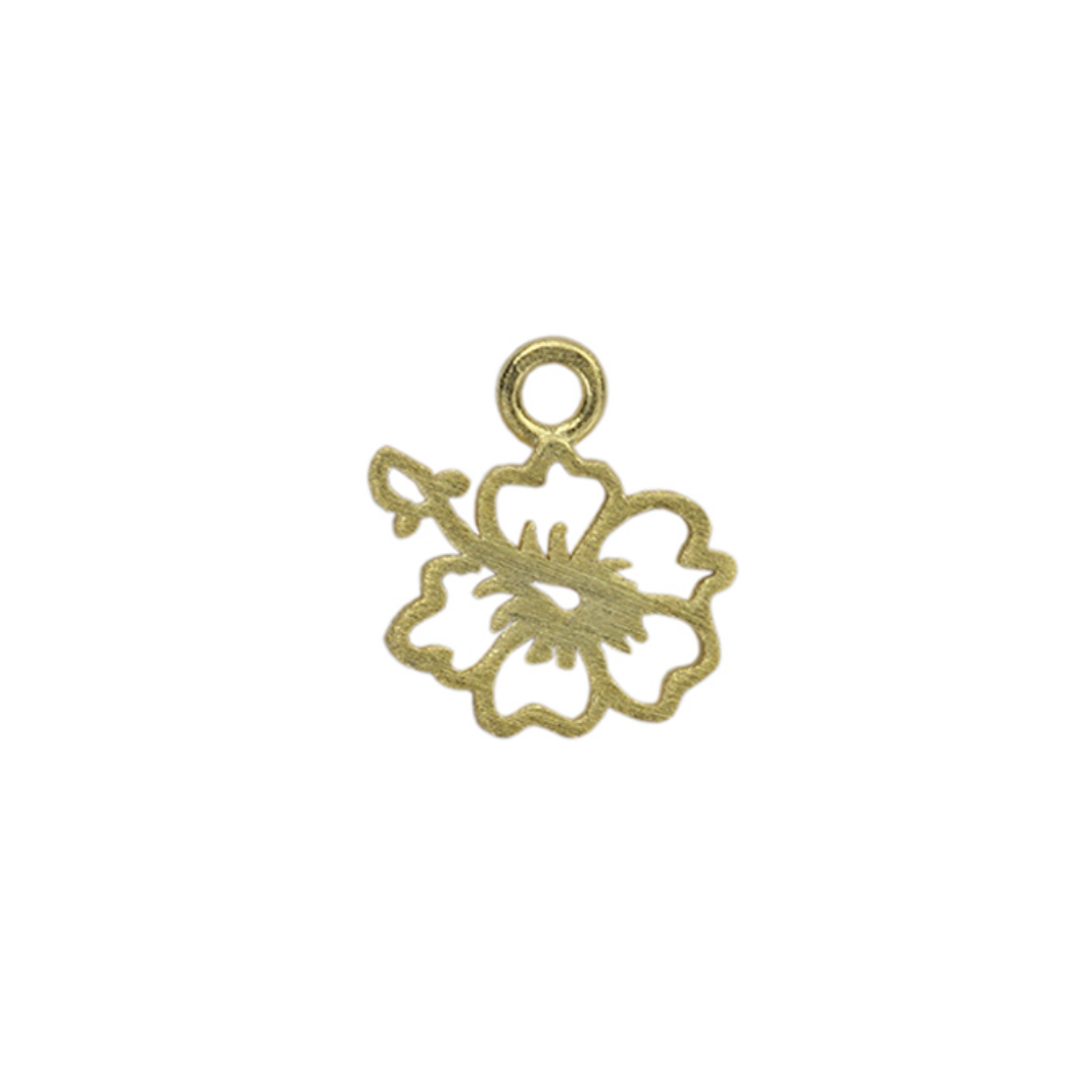 Small Hibiscus Charm (3 Colors Available) - 1 pc.