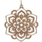 Large Openwork Lotus Mandala Pendant (2 Metal Options Available) - 1 pc.