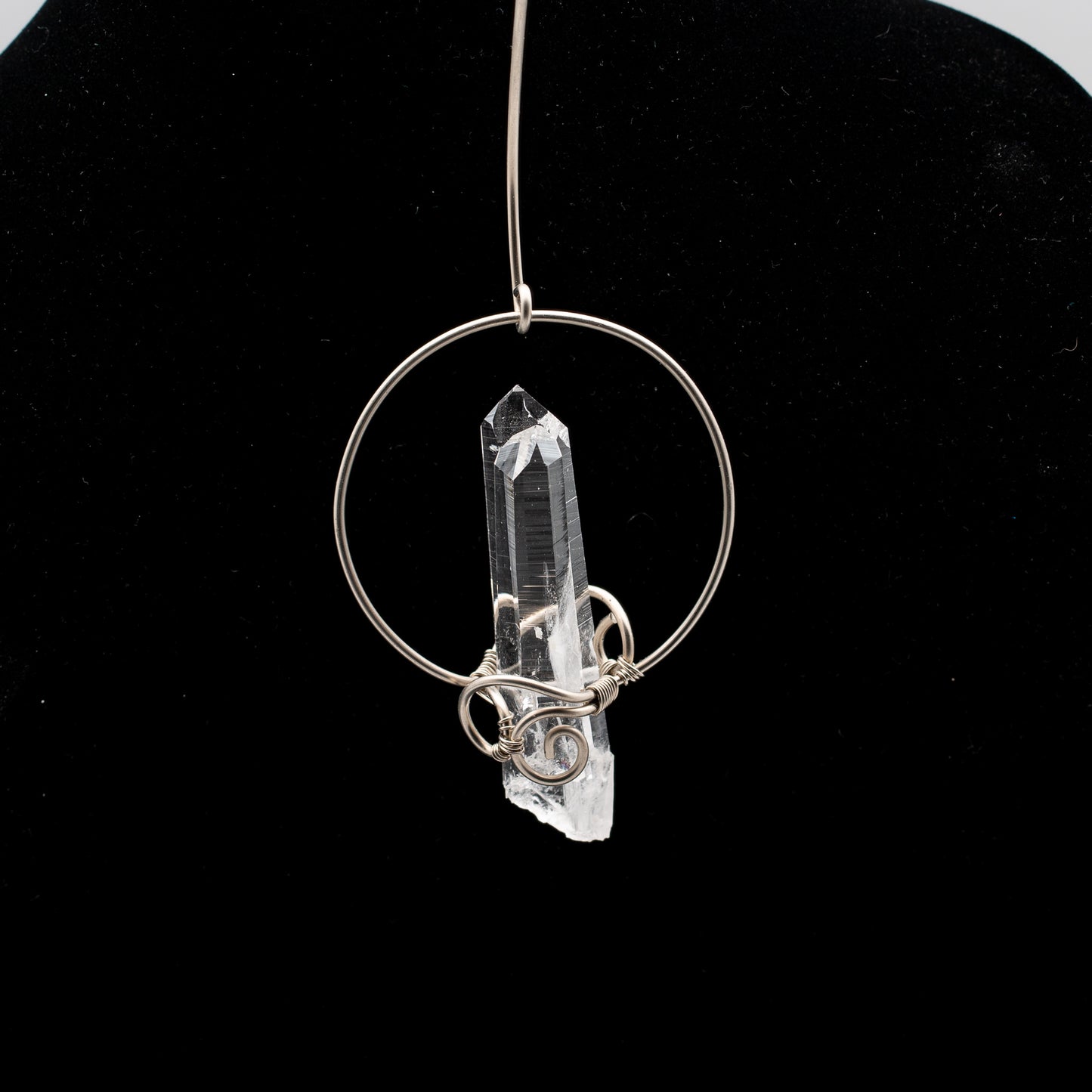 Floating Crystal Sculpture - Crystal Quartz