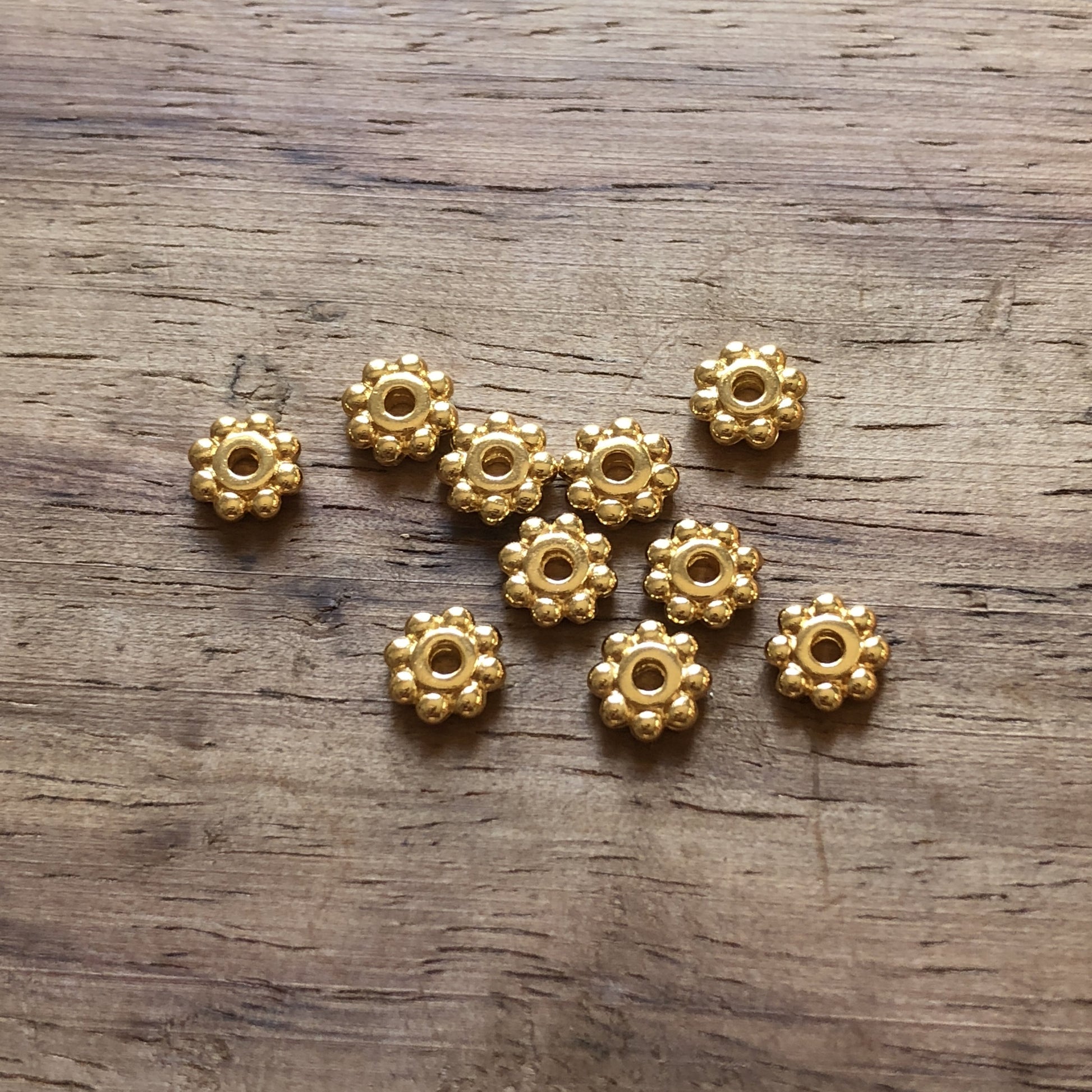 6mm Daisy Spacer Bead (4 Colors Available) - 10 pcs.