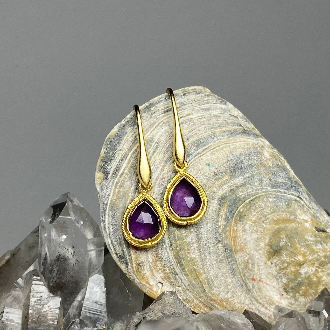 Tiny Marquise Loop + Hook Earwire (Sterling Silver) - 1 pair-The Bead Gallery Honolulu