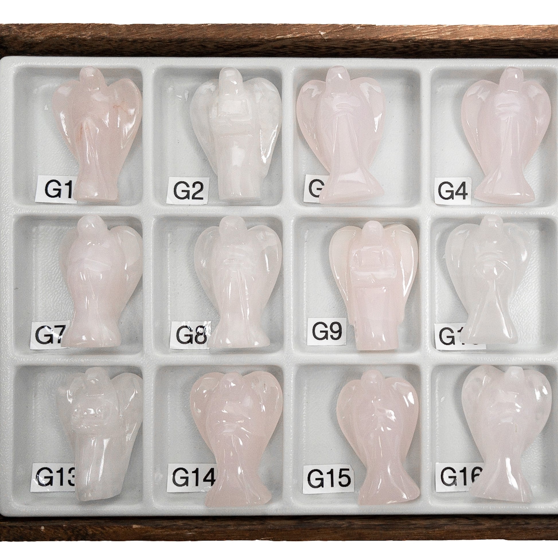 Pink Calcite Angel Figurine Specimen - 1 pc.