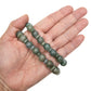 Jade 10-11mm Rustic Round & Washer Bead Stretchy Bracelet