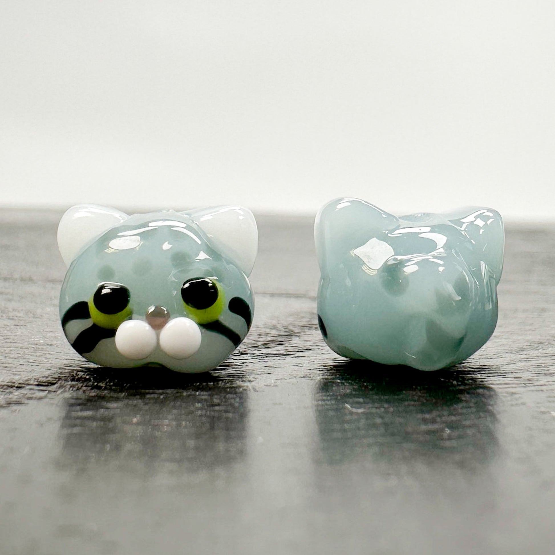 Chibi Handmade Glass Beads - Pallas's (Manul) Cat-The Bead Gallery Honolulu