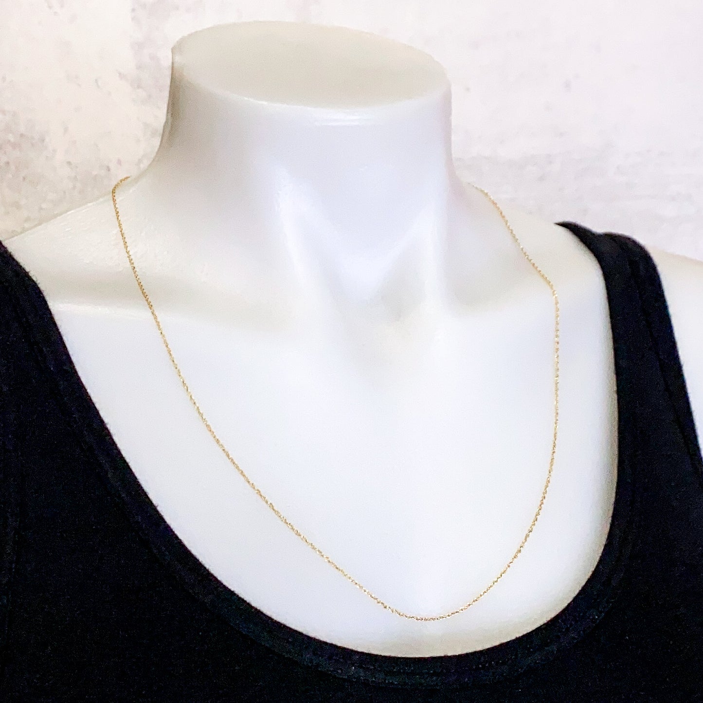 24" Fine Rope Necklace Chain (Gold Filled)