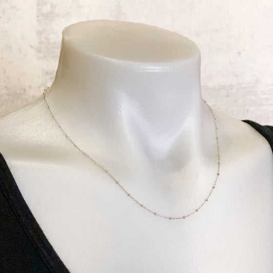 18" Satellite Necklace Chain (Sterling Silver)